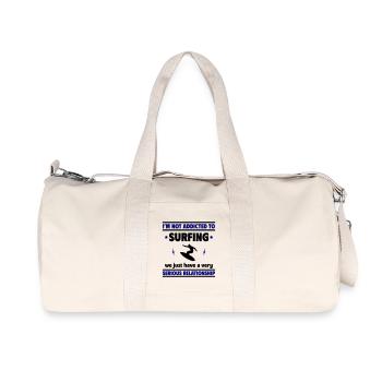 I'm not addicted to surfing - Recycled Canvas Sports Bag by Stanley/Stella - natural - Front