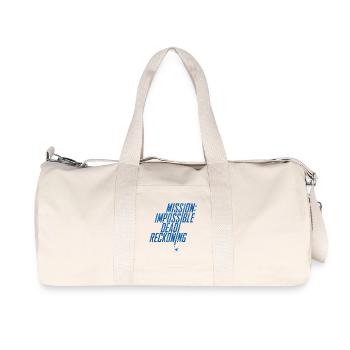 Mission Impossible Dead Reckoning Design In Blue - Recycled Canvas Sports Bag by Stanley/Stella - natural - Front