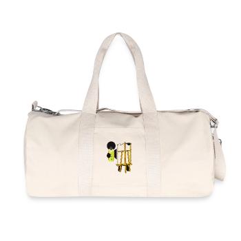 MAL SEHEN - Recycelte Canvas-Sporttasche von Stanley/Stella - Naturweiß - Vorne