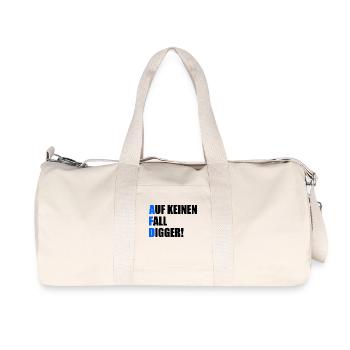 Definitely not digga - Recycled Canvas Sports Bag by Stanley/Stella - natural - Front