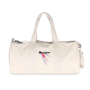 Banjoo Couleur originale - Sac de sport en toile recyclée Stanley/Stella - blanc naturel - Devant