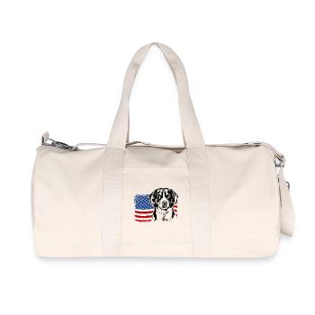 Entlebucher Mountain Dog US Amérique Drapeau Wilsigns - Sac de sport en toile recyclée Stanley/Stella - blanc naturel - Devant