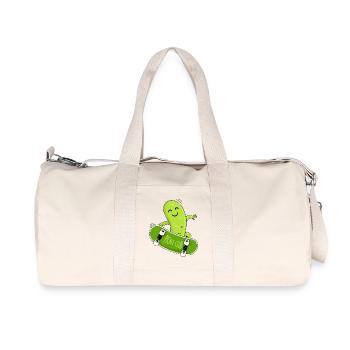 Cucumber and skateboard - Recycled Canvas Sports Bag by Stanley/Stella - natural - Front