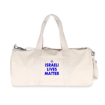 Israeli lives matter - Sac de sport en toile recyclée Stanley/Stella - blanc naturel - Devant