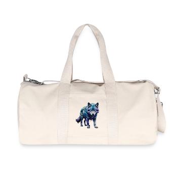 wolfwelpe - Recycelte Canvas-Sporttasche von Stanley/Stella - Naturweiß - Vorne