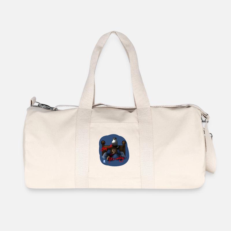 Sleep weIl - I'll be watching - Recycelte Canvas-Sporttasche von Stanley/Stella - Naturweiß