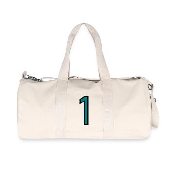 ANNIVERSARY. HAPPY BIRTHDAY. HAPPY BIRTHDAY. - Recycled Canvas Sports Bag by Stanley/Stella - natural - Front