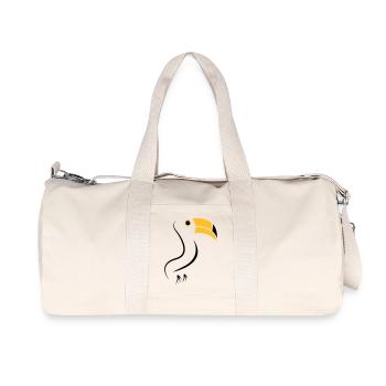 toucan silhouette - Recycled Canvas Sports Bag by Stanley/Stella - natural - Front