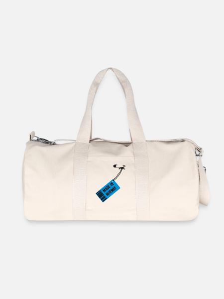 Made in Norway - Recycelte Canvas-Sporttasche von Stanley/Stella - Naturweiß