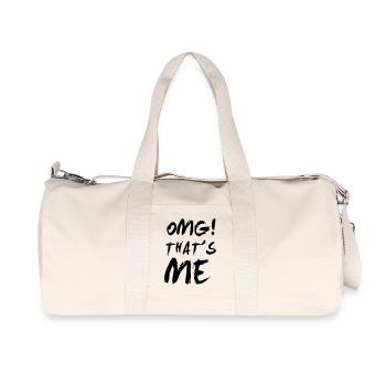 OH MEIN GOTT! DAS BIN ICH! - Recycelte Canvas-Sporttasche von Stanley/Stella - Naturweiß - Vorne