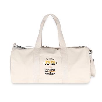 Je suis un papa cycliste - Sac de sport en toile recyclée Stanley/Stella - blanc naturel - Devant