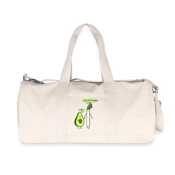 Lauch und Avocado - Recycelte Canvas-Sporttasche von Stanley/Stella - Naturweiß - Vorne