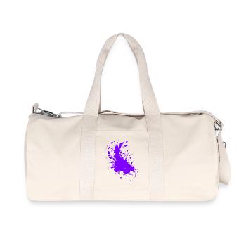 Splatter paint splashes Abstract - Recycled Canvas Sports Bag by Stanley/Stella - natural - Front
