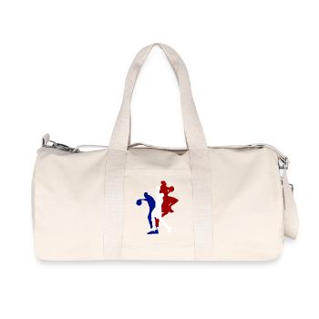 basketball - Sac de sport en toile recyclée Stanley/Stella - blanc naturel - Devant