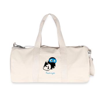 OWL / / bird of prey. - Recycled Canvas Sports Bag by Stanley/Stella - natural - Front