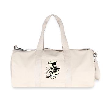 skull poker - Sac de sport en toile recyclée Stanley/Stella - blanc naturel - Devant