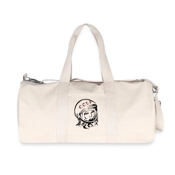 Juri Gagarin - Recycelte Canvas-Sporttasche von Stanley/Stella - Naturweiß - Vorne