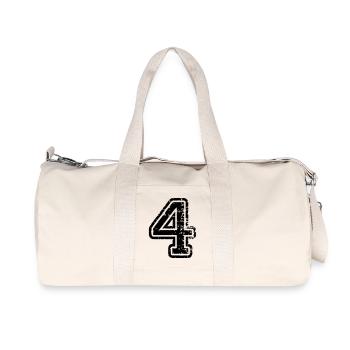 4 - Nummer - Recycelte Canvas-Sporttasche von Stanley/Stella - Naturweiß - Vorne