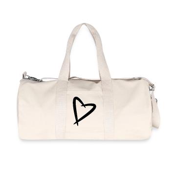 Herz Liebe Design Liebevoll Herzlich neue Variante - Sac de sport en toile recyclée Stanley/Stella - blanc naturel - Devant
