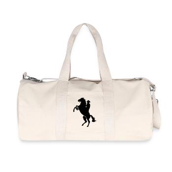 Western Riding - Pferd - Horse - Recycelte Canvas-Sporttasche von Stanley/Stella - Naturweiß - Vorne