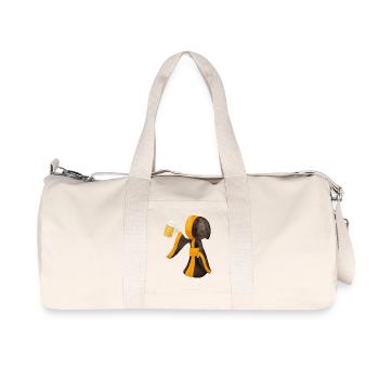 Münchner Kindl with mass mug and beer - Recycled Canvas Sports Bag by Stanley/Stella - natural - Front