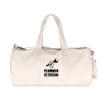 plombier - Sac de sport en toile recyclée Stanley/Stella - blanc naturel - Devant