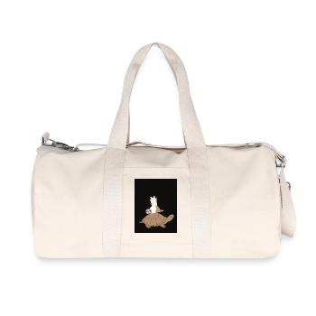 Animaux - Sac de sport en toile recyclée Stanley/Stella - blanc naturel - Devant