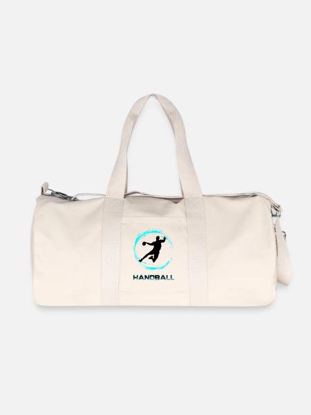 Handball - Recycelte Canvas-Sporttasche von Stanley/Stella - Naturweiß
