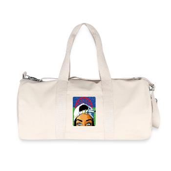 Roma & Sinti G.O. - Recycelte Canvas-Sporttasche von Stanley/Stella - Naturweiß - Vorne