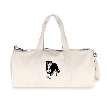 Berger australien - Sac de sport en toile recyclée Stanley/Stella - blanc naturel - Devant