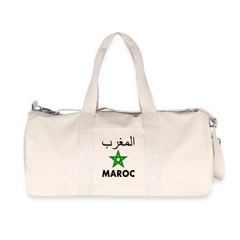 Maroc - Sac de sport en toile recyclée Stanley/Stella - blanc naturel - Devant