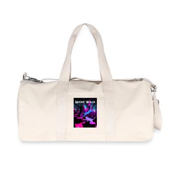 Cool Cats CAT NIGHT WALK Big City Party Time Neon - Recycled Canvas Sports Bag by Stanley/Stella - natural - Front