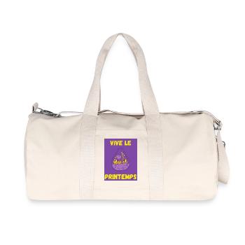 PRINTEMPS,JARDINAGE,RETRAITE,PRINTEMPS,JARDIN - Sac de sport en toile recyclée Stanley/Stella - blanc naturel - Devant