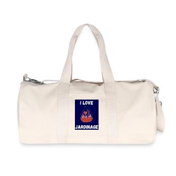 PRINTEMPS. JARDINAGE. RETRAITE. PRINTEMPS. JARDIN. - Sac de sport en toile recyclée Stanley/Stella - blanc naturel - Devant