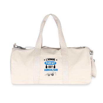 Homme Parfait Agriculteur - Sac de sport en toile recyclée Stanley/Stella - blanc naturel - Devant