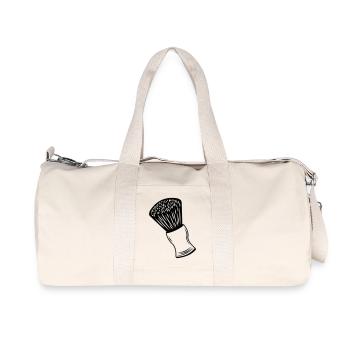 Shaving brush - Recycled Canvas Sports Bag by Stanley/Stella - natural - Front