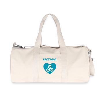 Bretagne Triskèle 1 - Sac de sport en toile recyclée Stanley/Stella - blanc naturel - Devant