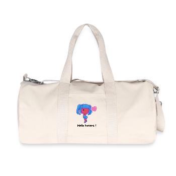Chibi Fille Bleue Coeur - Sac de sport en toile recyclée Stanley/Stella - blanc naturel - Devant