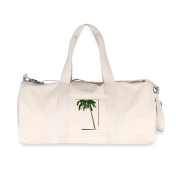 Palme in Rahmen | palm tree in frame - Recycelte Canvas-Sporttasche von Stanley/Stella - Naturweiß - Vorne
