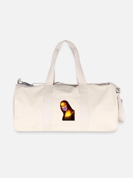 Mona Lisa Kaugummi Bubble - Recycelte Canvas-Sporttasche von Stanley/Stella - Naturweiß