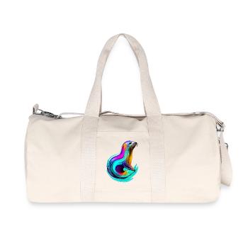 Phoque - Sac de sport en toile recyclée Stanley/Stella - blanc naturel - Devant