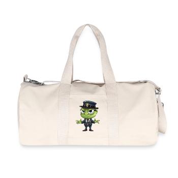 Police des sauterelles - Sac de sport en toile recyclée Stanley/Stella - blanc naturel - Devant