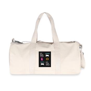 My Design - Recycelte Canvas-Sporttasche von Stanley/Stella - Naturweiß - Vorne