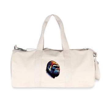 Gorille - Sac de sport en toile recyclée Stanley/Stella - blanc naturel - Devant