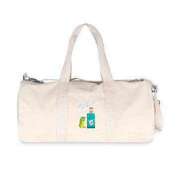 Keine Arme keine Kekse lustiger Dino - Recycelte Canvas-Sporttasche von Stanley/Stella - Naturweiß - Vorne