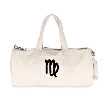 Signe du zodiaque Vierge Vierge - Sac de sport en toile recyclée Stanley/Stella - blanc naturel - Devant