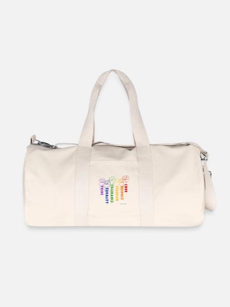 Solidarität und Stolz in den Händen - Recycelte Canvas-Sporttasche von Stanley/Stella - Naturweiß