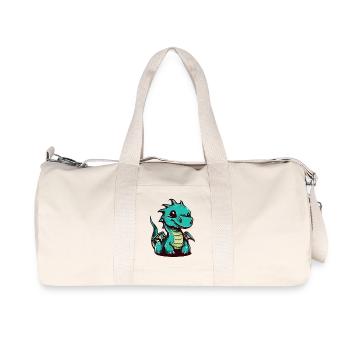 Drache - Recycelte Canvas-Sporttasche von Stanley/Stella - Naturweiß - Vorne