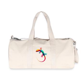 Gecko - Recycelte Canvas-Sporttasche von Stanley/Stella - Naturweiß - Vorne