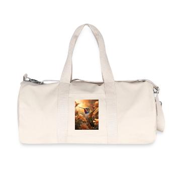 Kolibri im Flug - Recycelte Canvas-Sporttasche von Stanley/Stella - Naturweiß - Vorne